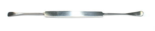 Paton Double Ended Spatula, W/ Groove, 6.0 Mm X 15.0 Mm & 2.0 Mm X 31.0 Mm, End Of Blade Angled Up 7.0 Mm, 5 3/4" (14.5 Cm)